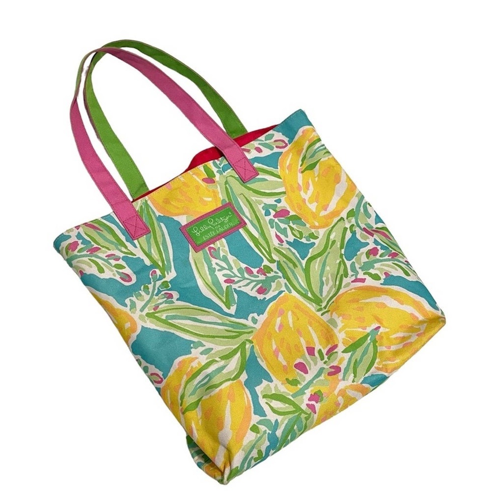 Lilly Pulitzer for Estée Lauder Summer lemon Tote Bag